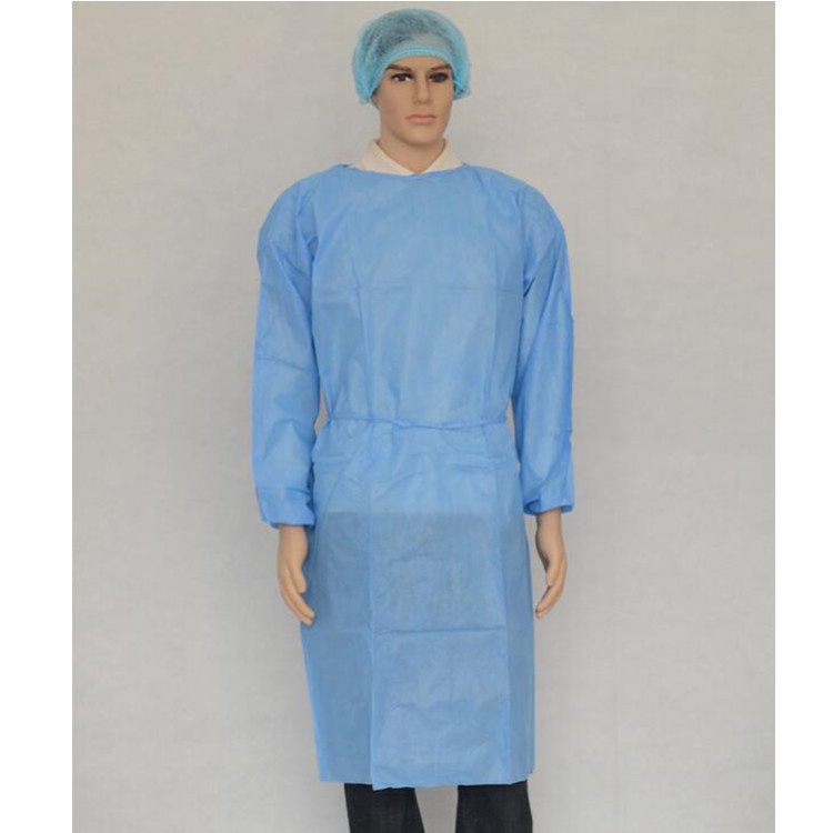 Pousyè prèv jetab rob chirijikal ak manchèt elastik